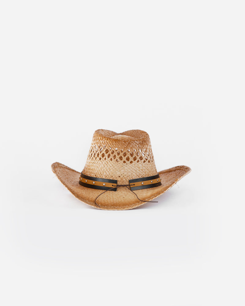 Natural Raffia Cowboy Hat