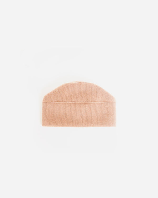 Wool Blend Ribbed Knit Beanie