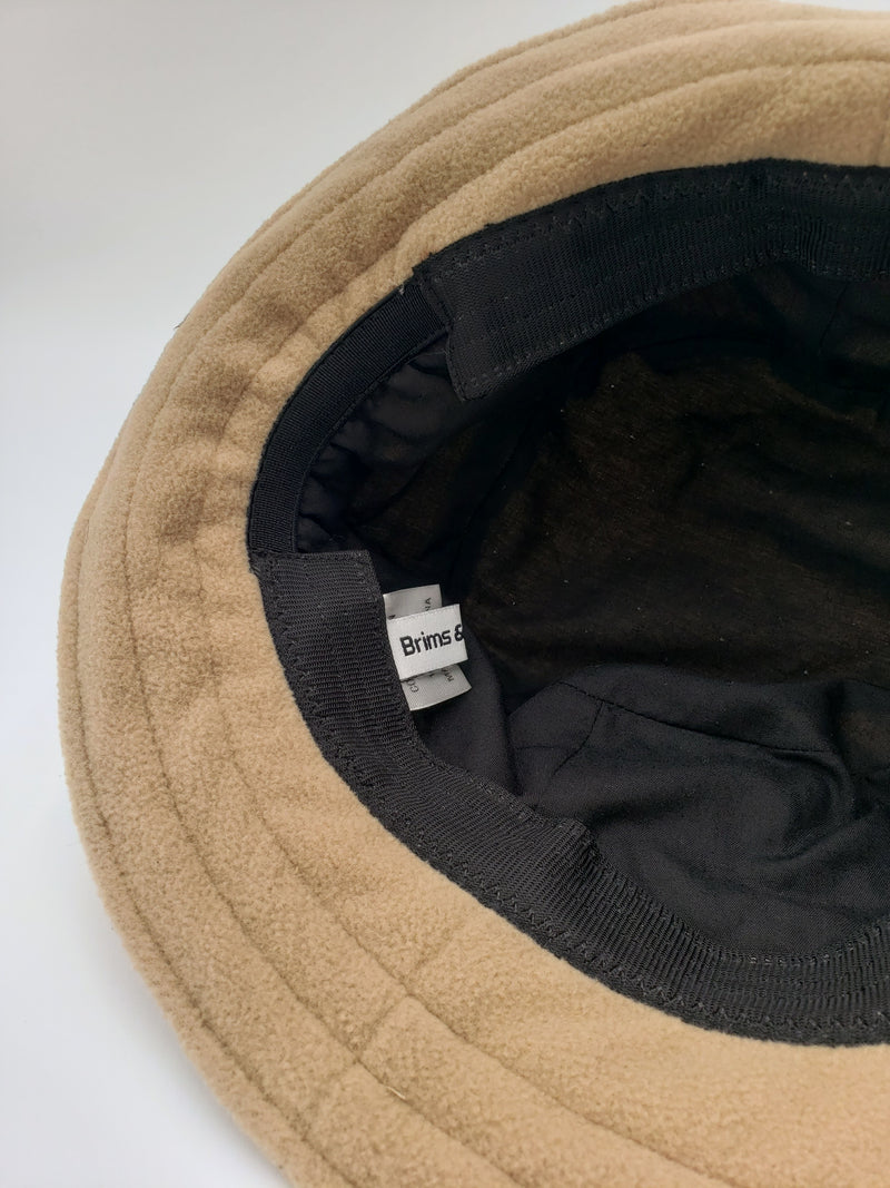 Quilted Rain Hat with Elastic Back - Beige