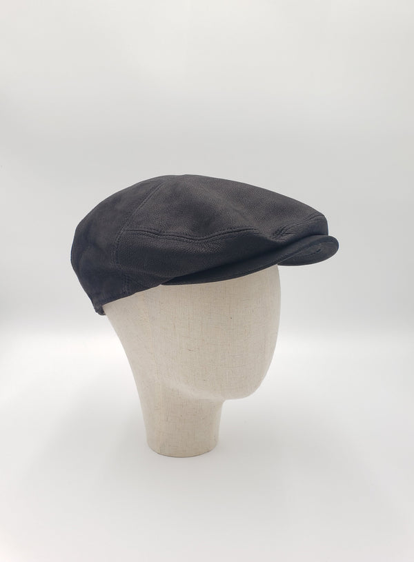 Sheepskin Leather Flat Cap