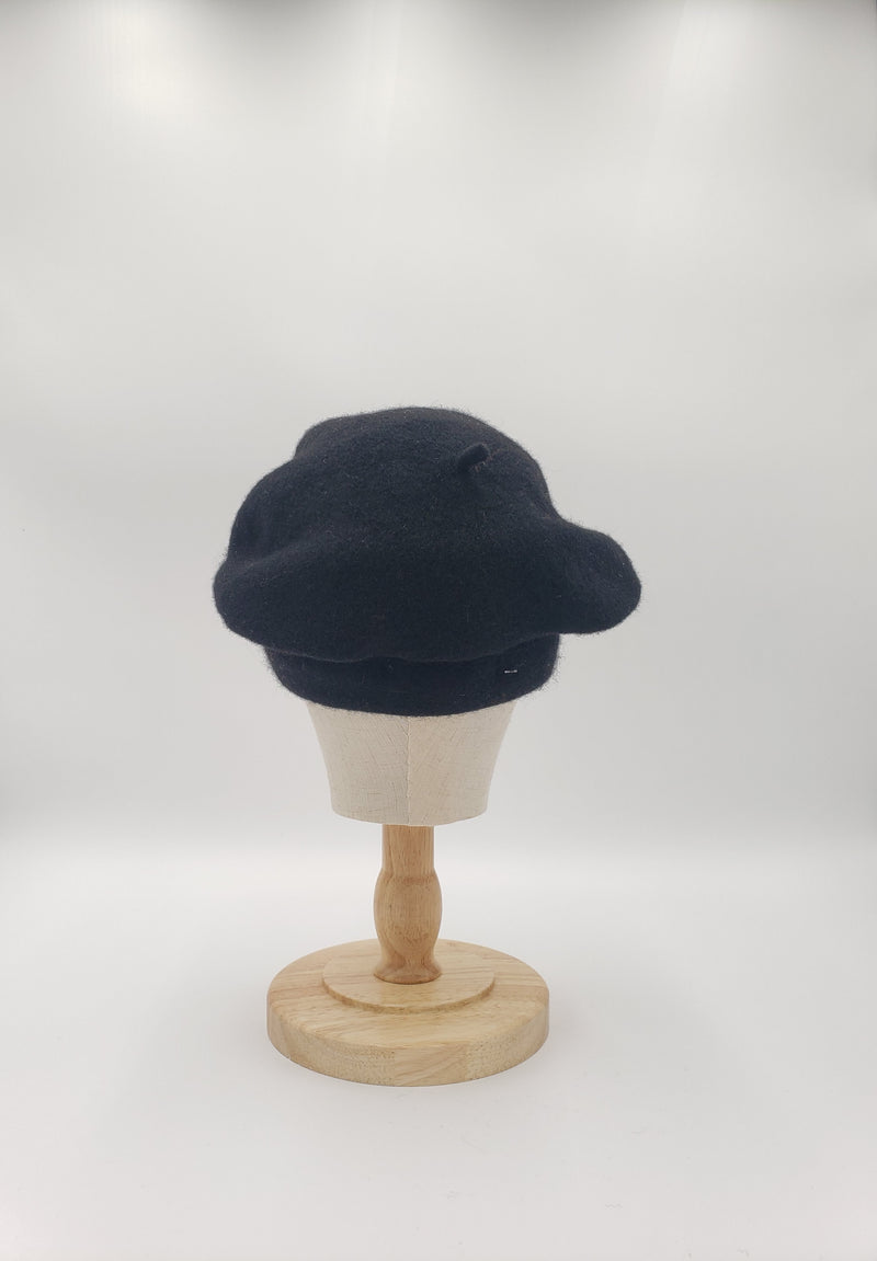 Knitted Band Stitched Back Woolen Beanie/Beret