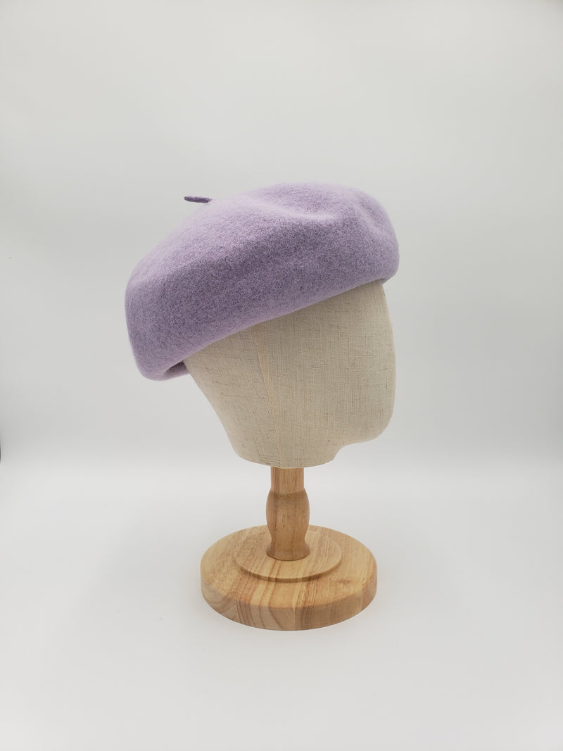 Classic Wool Beret - Lavender
