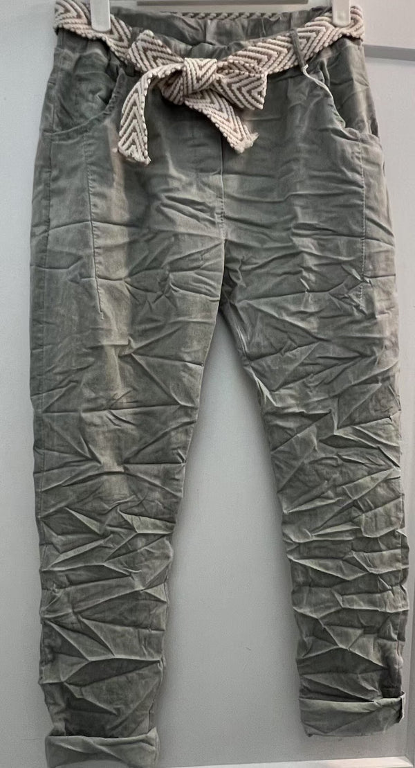 Belted Stretchy Pant