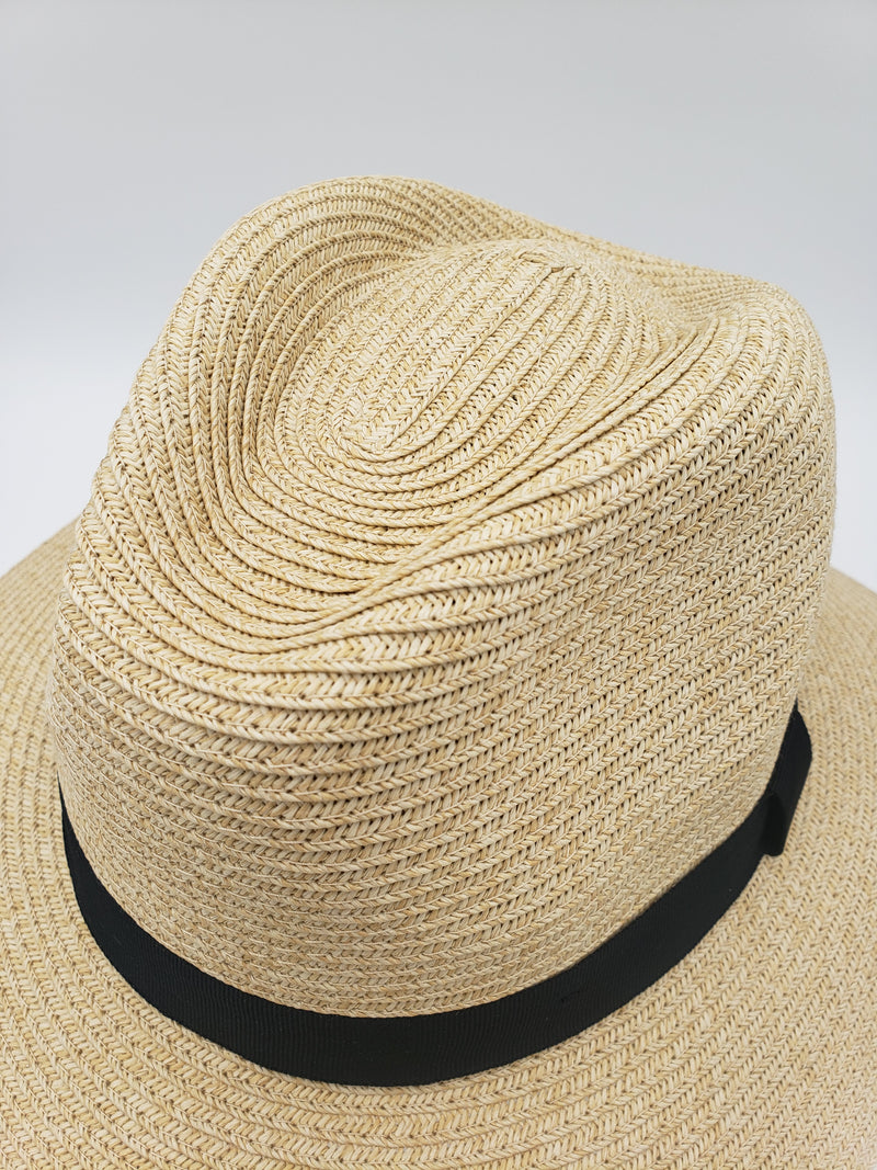Packable Classic Floppy Straw Fedora