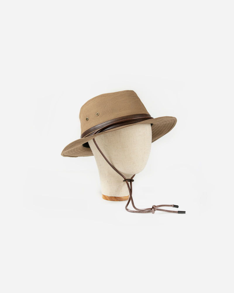 Mens Canvas Hat  Outdoor Weathered Outback Hat for Men