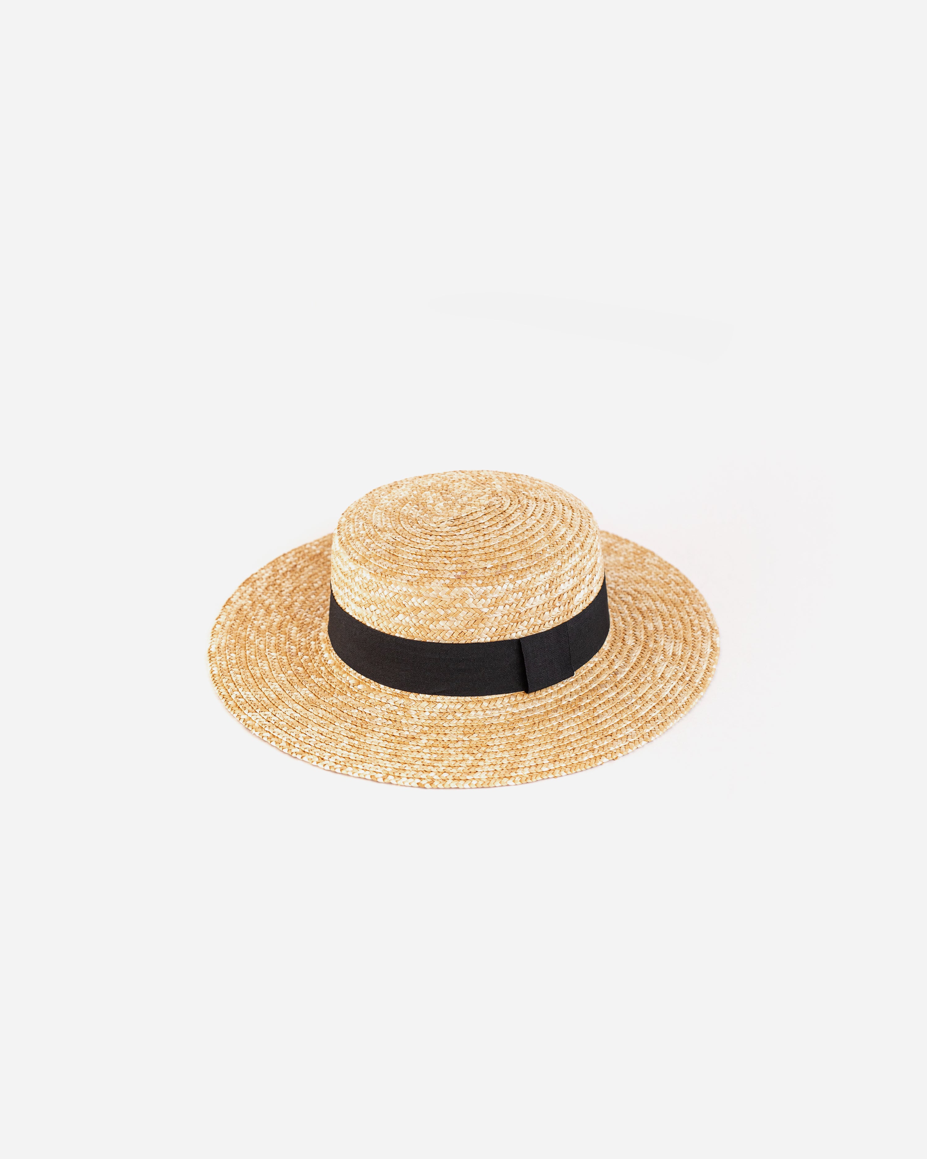Natural Wheat Straw Unisex Boater Hat – Brims & Things