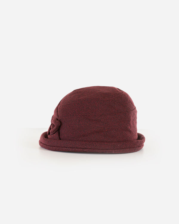 Soft Cloche Hat with Button