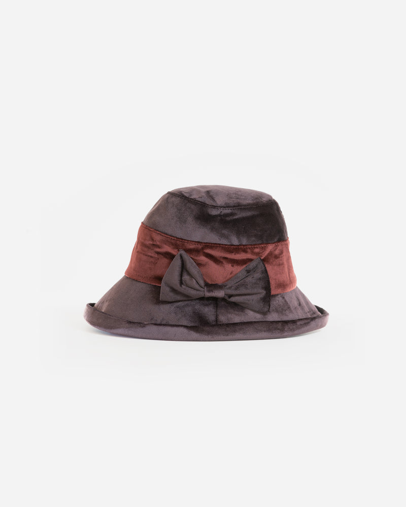Velvet Silk Feel Cloche Hat