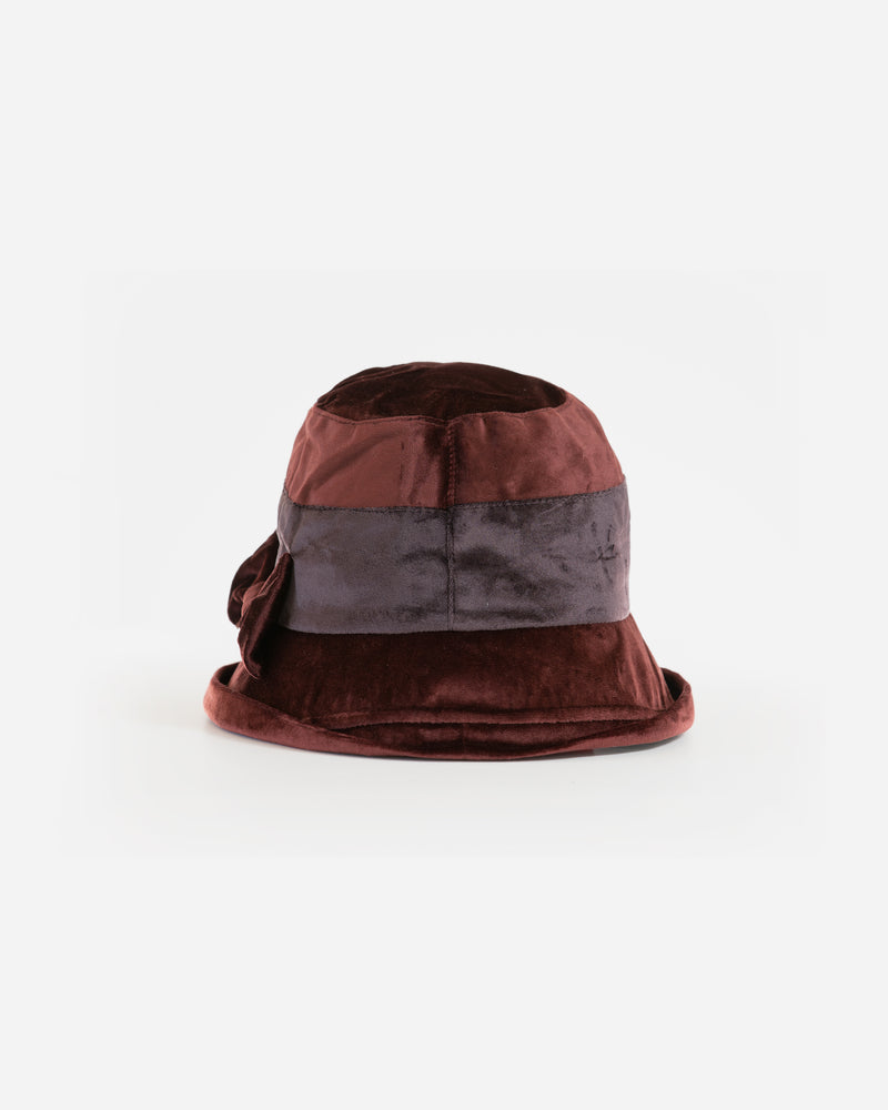 Velvet Silk Feel Cloche Hat