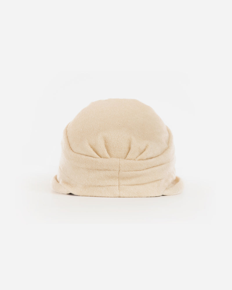 Small Brim Ruffled Cloche Hat