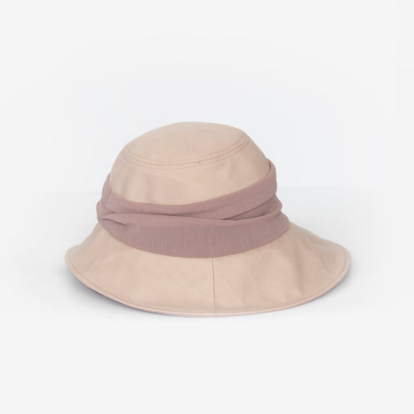 Side Cut Two-Toned Sun Hat