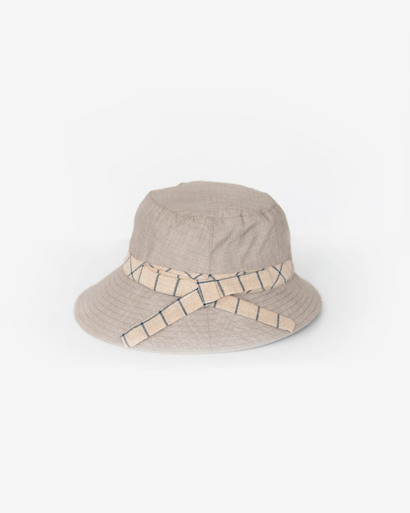Checkered Band Bucket Hat