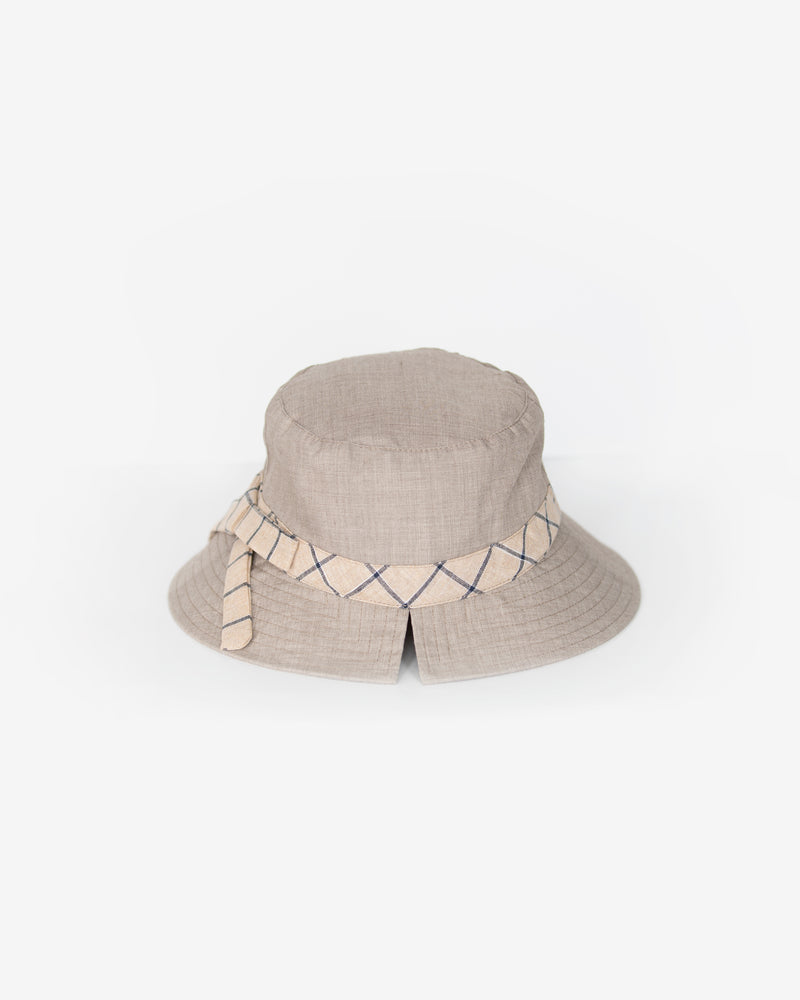 Checkered Band Bucket Hat