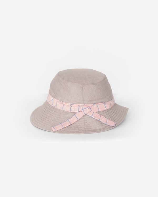 Checkered Band Bucket Hat