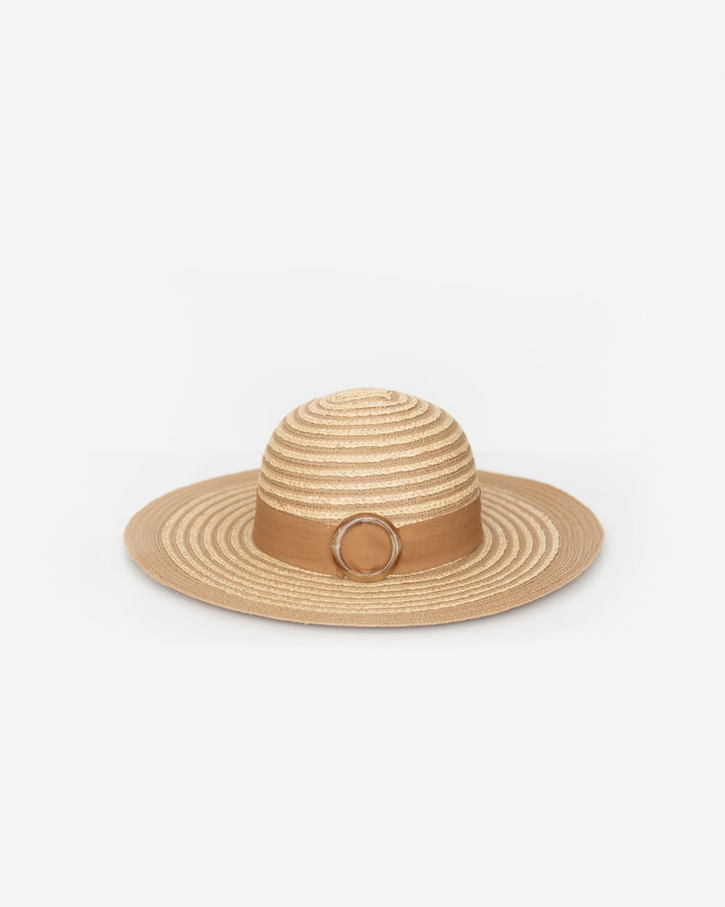 Buckled Raffia Sun Hat
