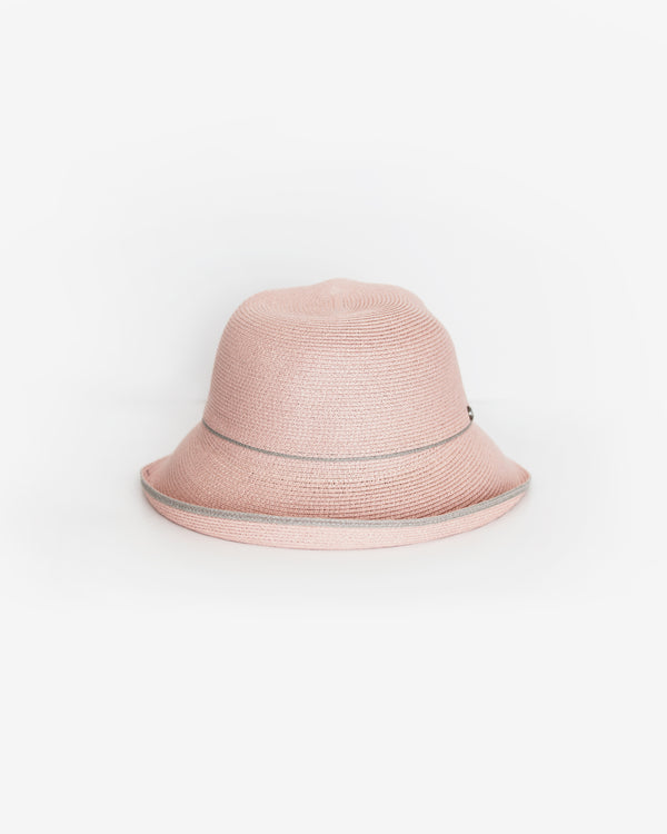Upturned Straw Bucket Hat