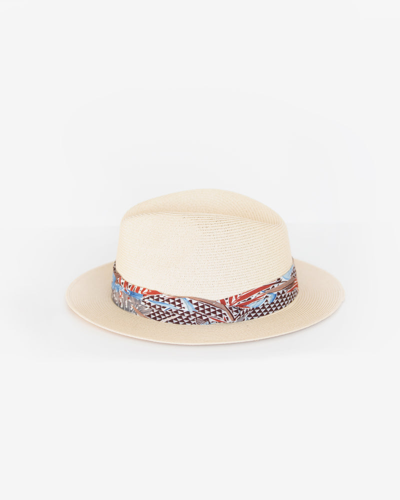 Floral Band Packable Safari Hat