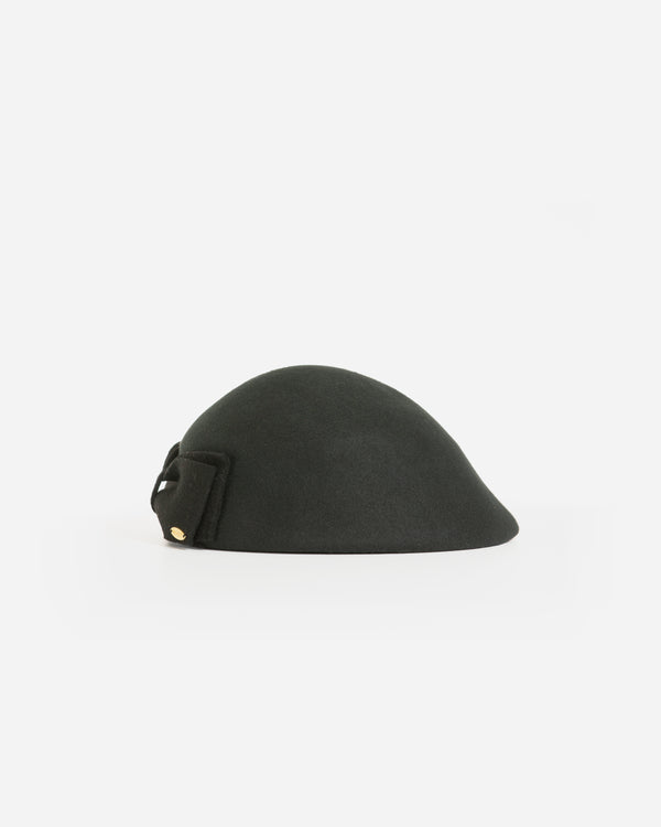 LUNA WOOL FELT PILLBOX BERET HAT